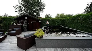 Modern Koi Blog #3362 - Michaels 38.000 Liter hochgemauerter Koiteich