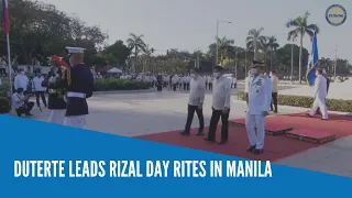 Duterte leads Rizal Day rites in Manila