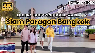 [4k HDR] Bangkok Siam Paragon Shopping Mall Walking Tour