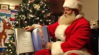 Santa reads The Night Before Christmas