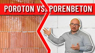 Poroton vs Porenbeton | Energieberater erklärt Vor- & Nachteile