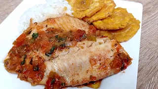 Como hacer Tilapia sudada. Almuerzo ideal, fácil y rápido. 😋🤤👍