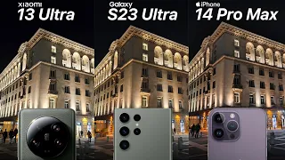 Xiaomi 13 Ultra VS Galaxy S23 Ultra VS iPhone 14 Pro Max Camera Test