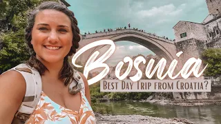 How to Spend 24 HOURS in MOSTAR BOSNIA and HERZEGOVINA | BEST DAY TRIP from SPLIT CROATIA