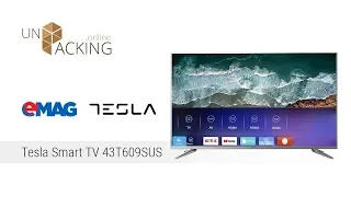 UnBoxing Tesla Smart LED TV 43T609SUS, 43" (109 см), 4K Ultra HD