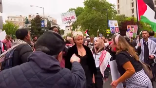 Protesters Chant Outside White House Correspondents Dinner