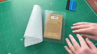 Perfect results using a slightly more adhesive book covering film.