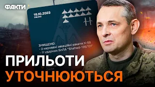 Шахеди ЛЕТІЛИ З КРИМУ, а ракети... Ігнат розкрив УСІ ДЕТАЛІ НІЧНОГО УДАРУ по Україні 16.10.2023