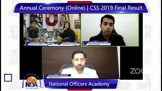 Abdullah Khan Tareen Explaining his journey Of CSS | OMG | NOA's Star | Annual Ceremony