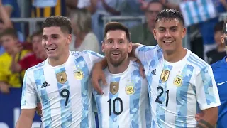 Lionel Messi five goals vs Estonia (06-05-2022) (1080p, Stadium Sound)