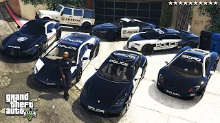 GTA 5 - Stealing POLICE Vehicles with Franklin! (Real Life Cars #108)