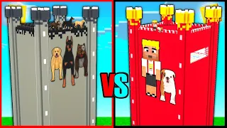 EFEKAN KULE VS KÖPEK ÇETESİ KULE!😱 - Minecraft