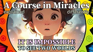 L130: It is impossible to see two worlds. [A Course in Miracles, explained differently]