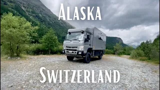 Where Switzerland feels like Alaska in my 4x4 expedition vehicle.