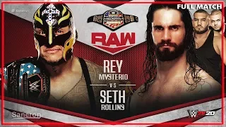 FULL MATCH - REY MYSTERIO VS SETH ROLLINS - UNITED STATES CHAMPIONSHIP : WWE RAW 2019 (WWE2K20)