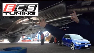 MK7 Golf R ECS Tuning Resonator Delete Install and Sound