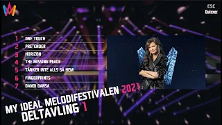 MY IDEAL MELODIFESTIVALEN 2021 - DELTAVLING 1