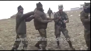 Troops at Indo-China border face off against each other