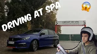 Peugeot 308 GTI 270 at Spa Francorchamps! First time driving