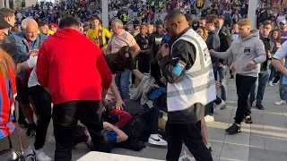 Chelsea & palace fans fighting fa cup semifinals 🥊 17/04/2022