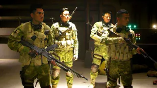 4 special Soldiers were trapped in a closed room and black room!