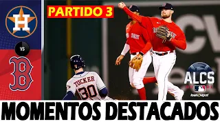 Astros vs Red Sox - Serie de Campeonato Liga Americana 2021 | MLB Resumen (Partido 3)