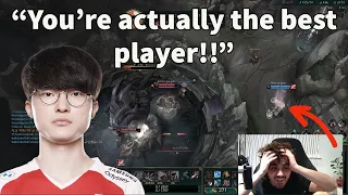 Faker Impresses EUW Rank 1 Jungler Agurin With This Play In Korean Solo Queue!!