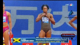 Elaine Thompson  vs. Sha’carri Richardson @Prefontaine Classic 2022.