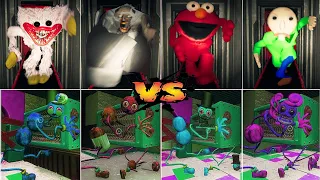 ALL NEW JUMPSCARES MONSTER SKINS 1ST vs 3RD person- Project: Playtime & Poppy Playtime: Chapter (#4)