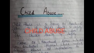 Child Abuse Notes | child health Nursing | pediatrics | #Nursingparamedicalnotes