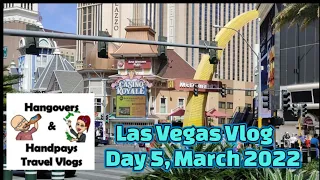 Las Vegas Vlog Day 5, March 2022 | Mon Ami Gabi | Paris | Ballys | Casino Royale | Public House |