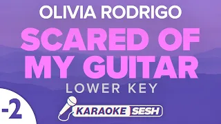 Olivia Rodrigo - scared of my guitar (Lower Key) Karaoke
