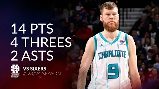 Davis Bertans 14 pts 4 threes 2 asts vs Sixers 23/24 season