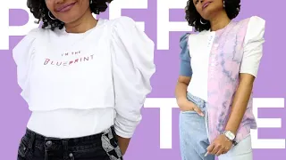 DIY Puff Sleeve T-shirt Thrift Flip!