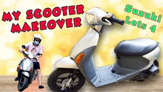 HOW TO RESTORE FADED PLASTIC FAIRINGS - SUZUKI LETS 4 SCOOTER [Tagalog/ENG subtitles]