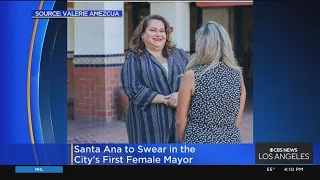 Santa Ana to swear in the city's first female mayor
