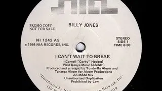 MC - Billy Jones - I can't wait to break