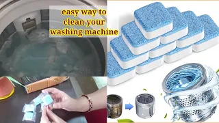 washing machine cleaning tablets/ washing machine cleaning/ how to clean washing machine