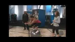 Olympian Skier Julia Mancuso Physioball Stability Routine