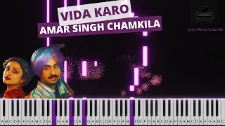 Vida Karo | Amar Singh Chamkila | Piano Tutorial