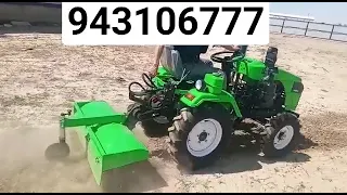 mini traktor yer haydash jarayoni