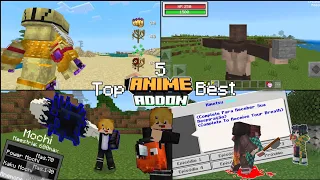 MCPE - Top 5 Best Anime Addon/Mod For Minecraft PE | (1.19.50/1.19.73)