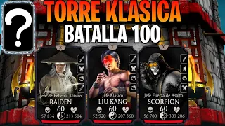 ¡MÁS Y MÁS DIFICIL! BATALLA 100 TORRE KLASICA FATAL | MK Mobile