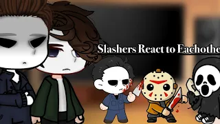 🎃Slashers React to Each other 🎃| 1/1 | Halloween Special | TW: blood