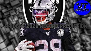 Las Vegas Raiders 2020 Record Prediction | 2020-2021 NFL Record Predictions