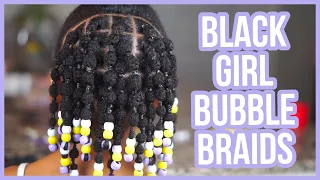 Black Girl Bubble Braids | Kid's Summer Protective Style