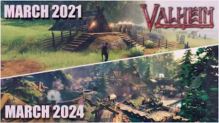 🌸 3 years of THE SAME BASE in Valheim! 🌸 [Progress comparison]