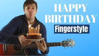 Happy Birthday - (EASY) Fingerstyle Guitar Lesson