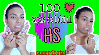 RETO: Me aplico 100 capas de labial matte 😨 Ya no podía más!