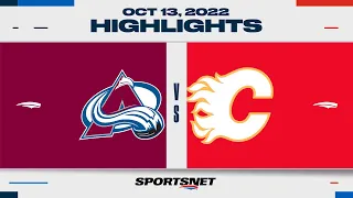 NHL Highlights | Avalanche vs. Flames - October 13, 2022